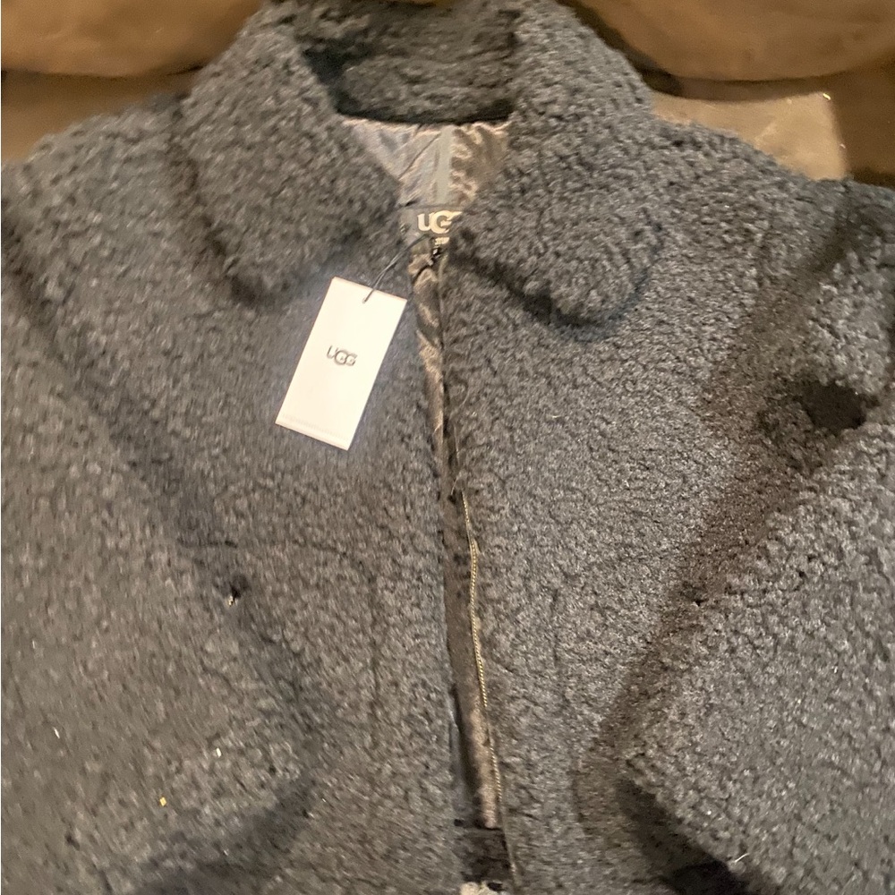 UGG Dark black Sherpa Jacket size large